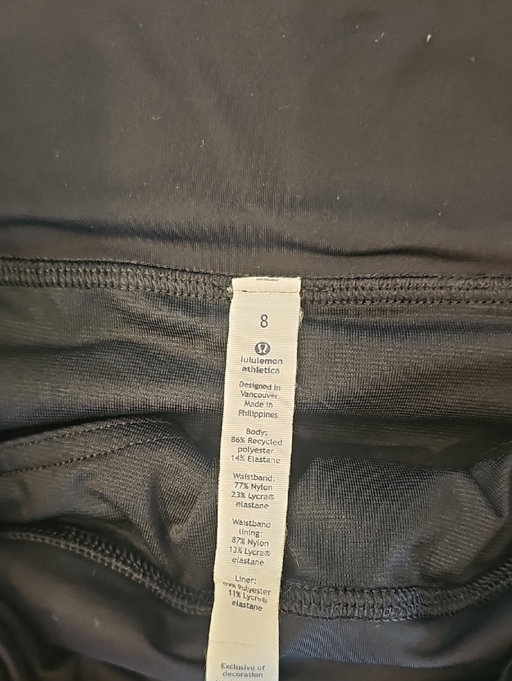 lululemon athletica Black Athletic Shorts - Picture 2 of 3